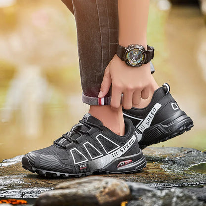 Men's Tactical Hiking Shoes: Lightweight Non-Slip Rubber Sole Trainers