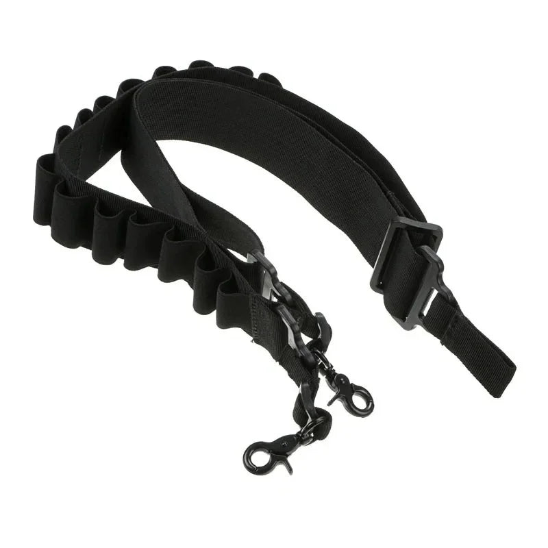 15 Rounds Ammo Shell Belt Rifle 12 Gauge Pouch 2 Point Sling Holster Shoulder Strap Hunting Blet Accessories