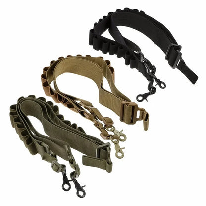 15 Rounds Ammo Shell Belt Rifle 12 Gauge Pouch 2 Point Sling Holster Shoulder Strap Hunting Blet Accessories