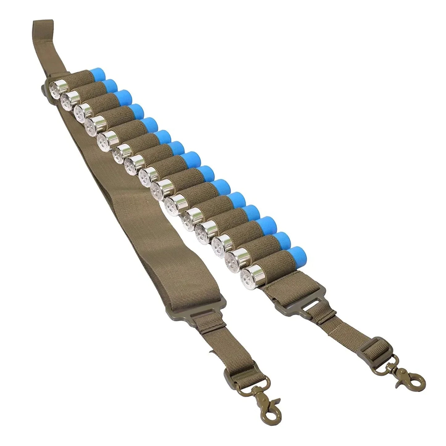 15 Rounds Ammo Shell Belt Rifle 12 Gauge Pouch 2 Point Sling Holster Shoulder Strap Hunting Blet Accessories