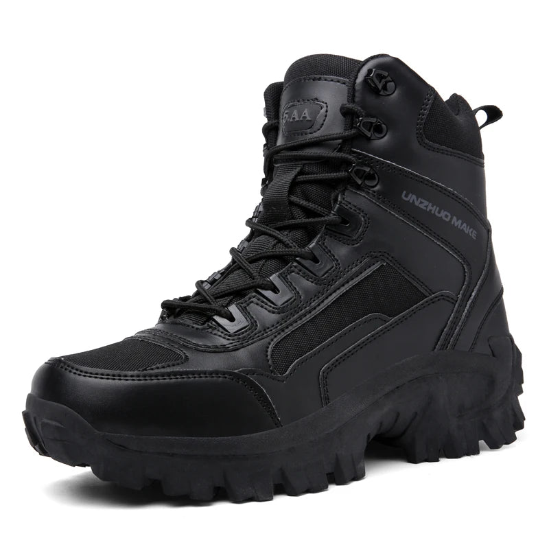 Men'sHiking Shoes Tactical Sport Shoes Male High Top Waterproof Outdoor Mountain Climbing Shoes Hunting Boots Men Outdoor Boots