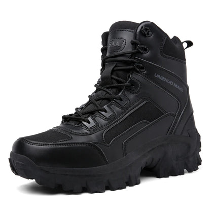 Men'sHiking Shoes Tactical Sport Shoes Male High Top Waterproof Outdoor Mountain Climbing Shoes Hunting Boots Men Outdoor Boots