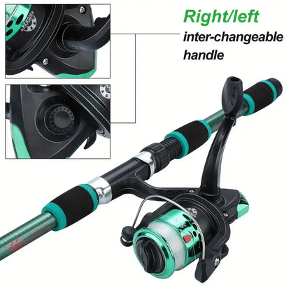 Telescopic Fishing Rod & Spinning Reel Combo Full Kit