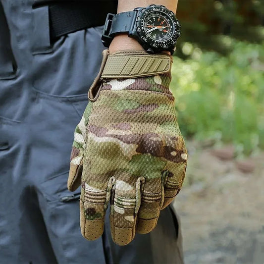 Men’s Touchscreen Tactical Gloves - Non-Slip Combat Gear