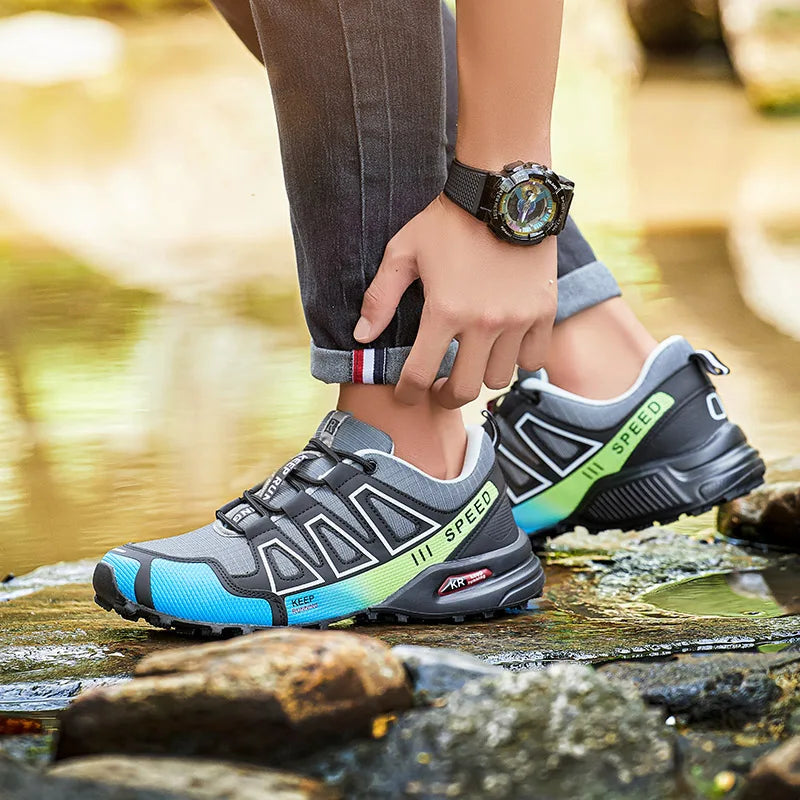 Men's Tactical Hiking Shoes: Lightweight Non-Slip Rubber Sole Trainers