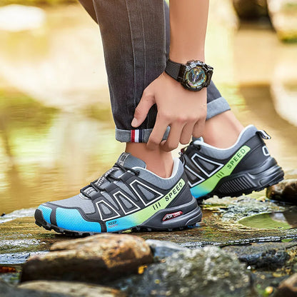 Men's Tactical Hiking Shoes: Lightweight Non-Slip Rubber Sole Trainers