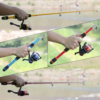 Telescopic Fishing Rod & Spinning Reel Combo Full Kit