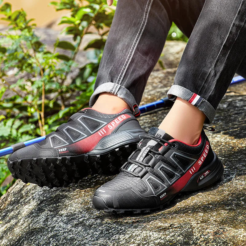 Men's Tactical Hiking Shoes: Lightweight Non-Slip Rubber Sole Trainers