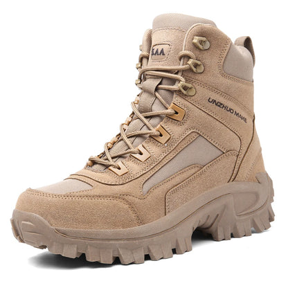Men'sHiking Shoes Tactical Sport Shoes Male High Top Waterproof Outdoor Mountain Climbing Shoes Hunting Boots Men Outdoor Boots
