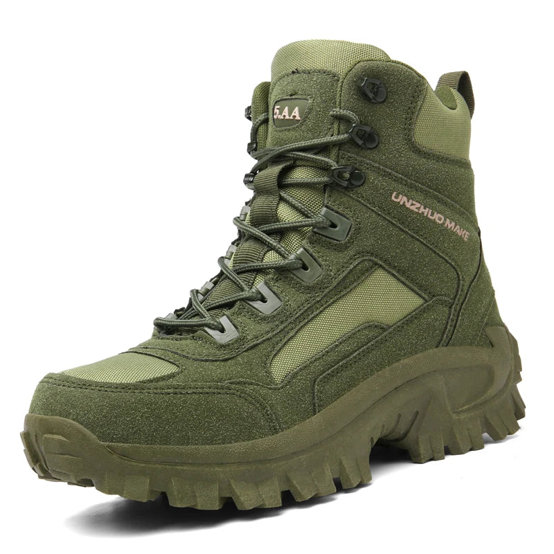 Men'sHiking Shoes Tactical Sport Shoes Male High Top Waterproof Outdoor Mountain Climbing Shoes Hunting Boots Men Outdoor Boots