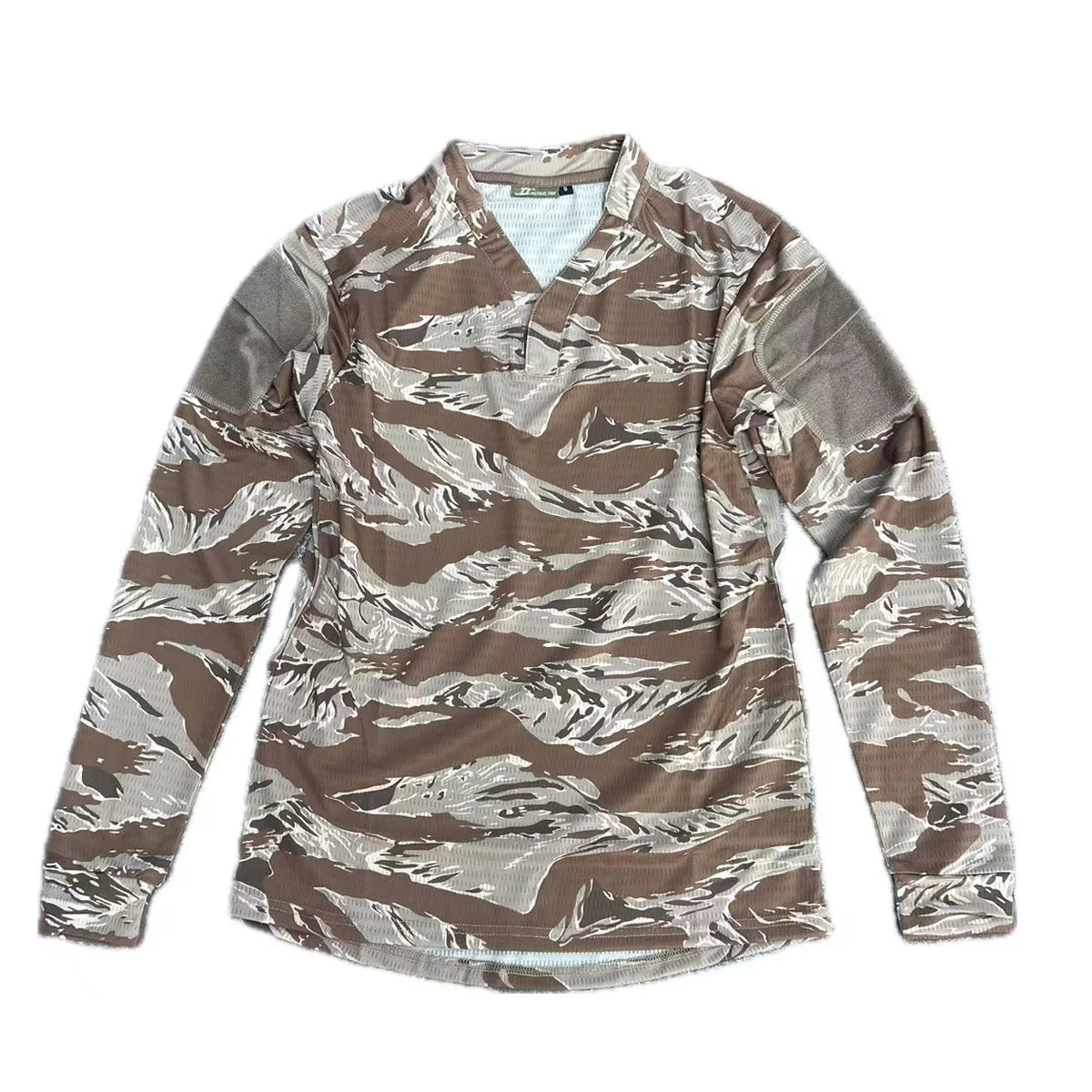 Ranger Green vs Long-sleeved Tactical T-shirt Outdoor Hiking And Mountain Climbing Quick-drying Sweat-wicking V-neck T-shirt Ven