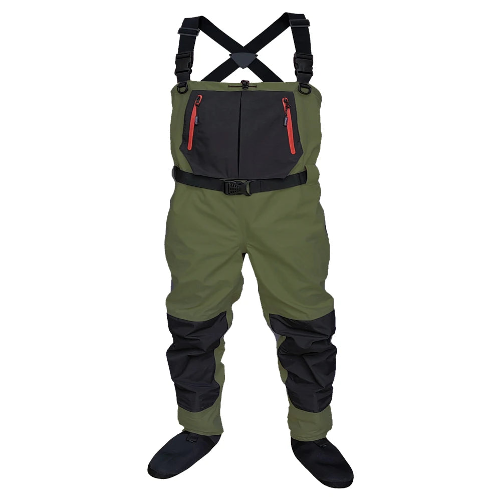 Fly Fishing Children to Adults Waders Neoprene Foot for Men Raft Hunting Quick-Dry Waterproof and Breathable