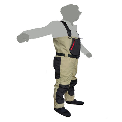 Fly Fishing Children to Adults Waders Neoprene Foot for Men Raft Hunting Quick-Dry Waterproof and Breathable